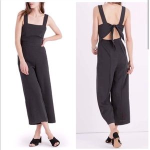 Madewell bow back jumpsuit XS